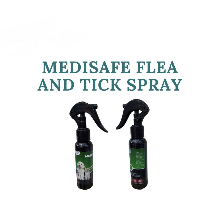 Obat Kutu Anjing Kucing Kelinci Medisafe Flea &amp; Tick Spray 100ml