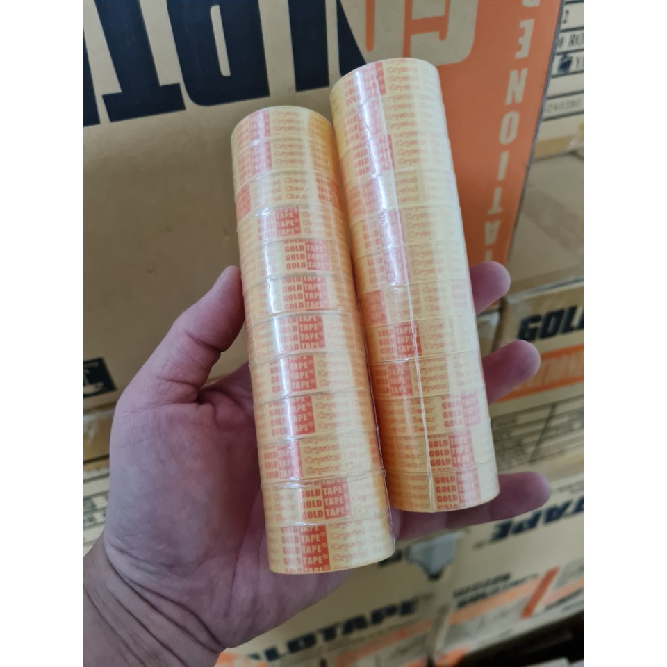 

Solasi Kecil Merk GoldTape Ukuran 12mm x 7 yard ( isi 12 roll)