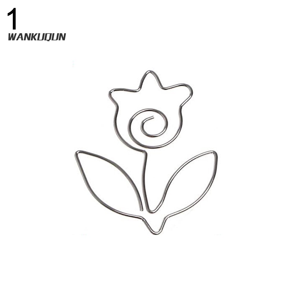 Klip Penjepit Kertas Pembatas Buku Bentuk Burung Bunga