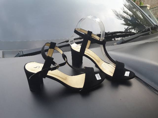 HOT PROMOO HIGH HEELS PD313 HITAM (REALPICT GESER)