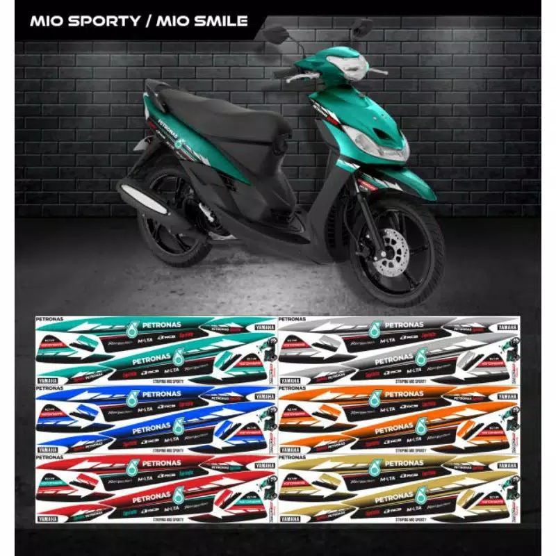 Striping Mio Smile/Striping Sticker Body Variasi Motor Yamaha Mio Sporty Petronas