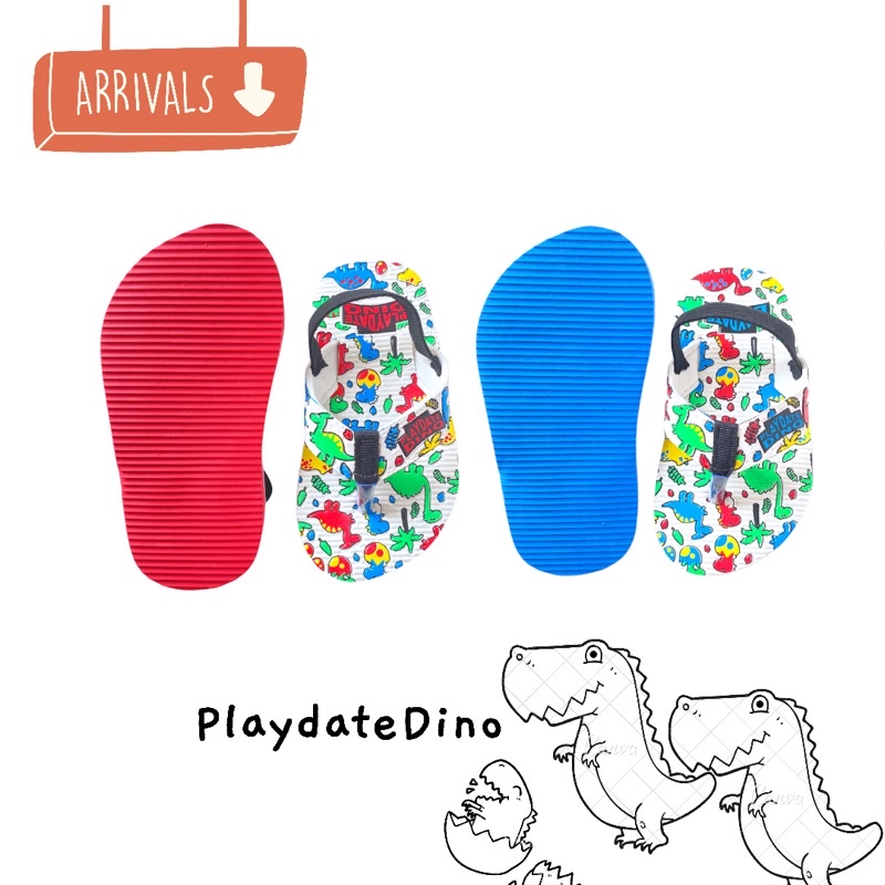 Sepatu Sandal Anak Laki Laki Cowok Perempuan Bayi Balita Kids 1 - 2 Tahun Antislip Dinosaurus / Sepatu Sendal Anak Bayi Laki Laki Perempuan 1 2 Tahun Sandal Bayi Laki Laki Perempuan 1 Tahun Belajar Berjalan Antislip