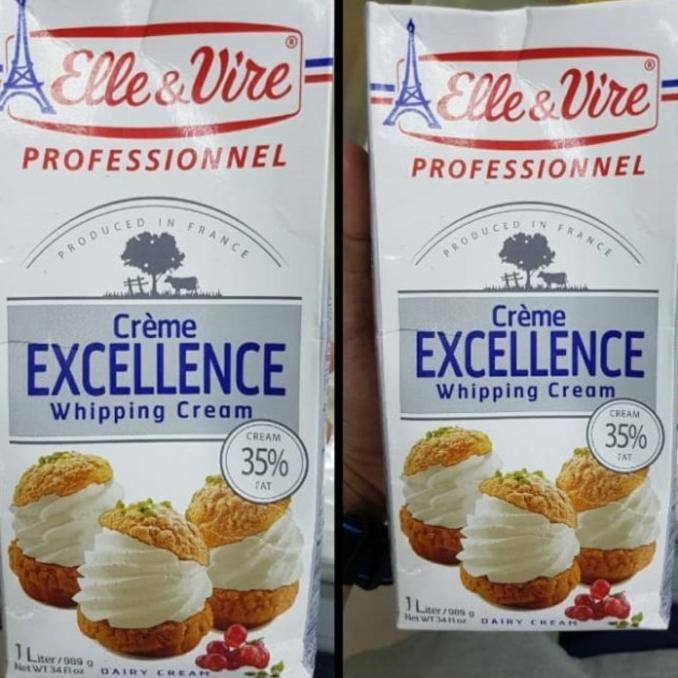 

(BISA COD) ELLE VIRE WHIP CREAM WHIPPING CREAM 1ltr PROMO TERUJI Kode 53