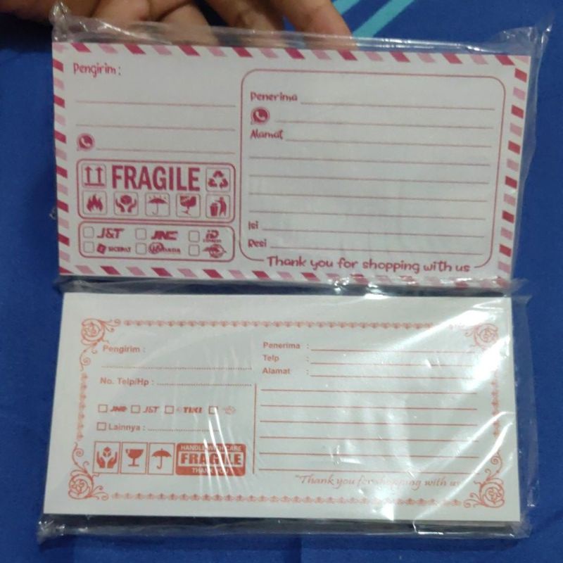 

(TERMURAH BISA ECER) LABEL PENGIRIMAN OLSHOP FRAGILE - LABEL RESI PENGIRIMAN - KERTAS LABEL PENGIRIMAN