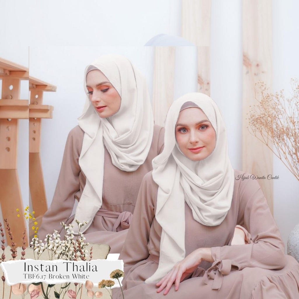 Hijabwanitacantik - Instan Thalia | Hijab Instan | Jilbab Instan-Broken White