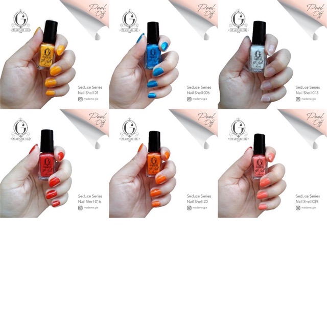 Madame Gie Nail Shell Peel Off Seduce Series (Satuan)