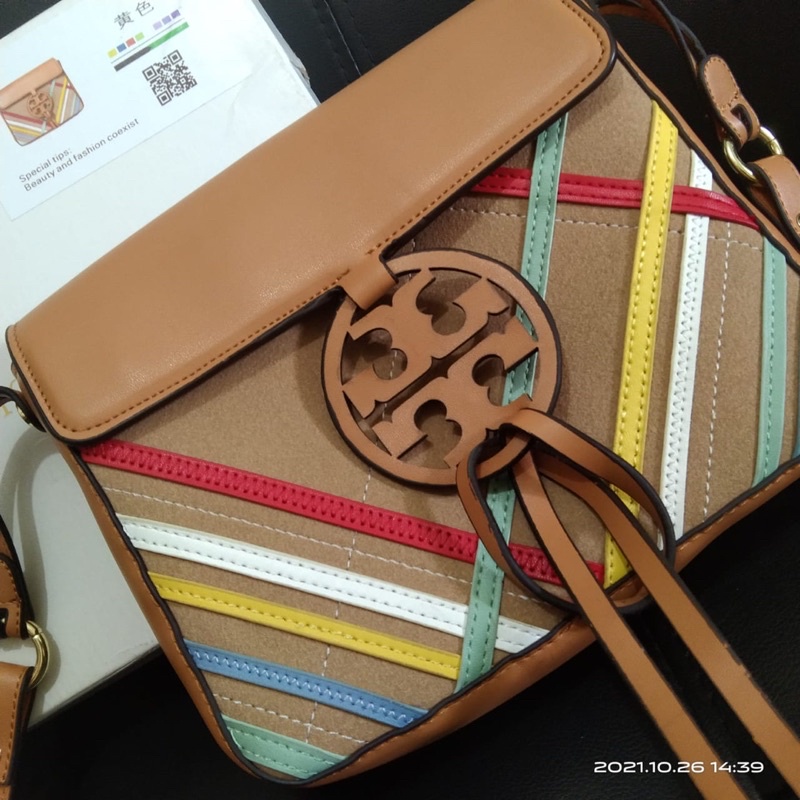 TAS TORY BURCH SELEMPANG WANITA COKLAT MURAH #PRELOVED