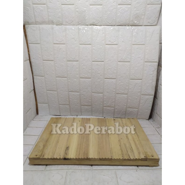 Papan Cucian Kayu - Gilesan Pakaian - Papan Gilesan Kayu TANPA SAMBUNGAN M