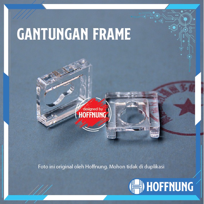 Cantelan Pigura Akrilik Gantungan Frame Acrylic Transparan Bening