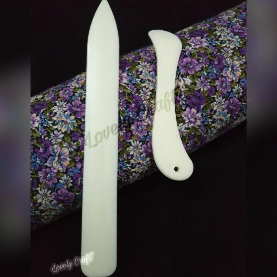 

2pcs (1set) Bone Folder, Pelipat kulit & kertas, Creaser, scoring tool