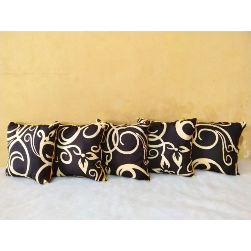 BANTAL SOFA SET MOTIF TRALIS COKLAT KOPI