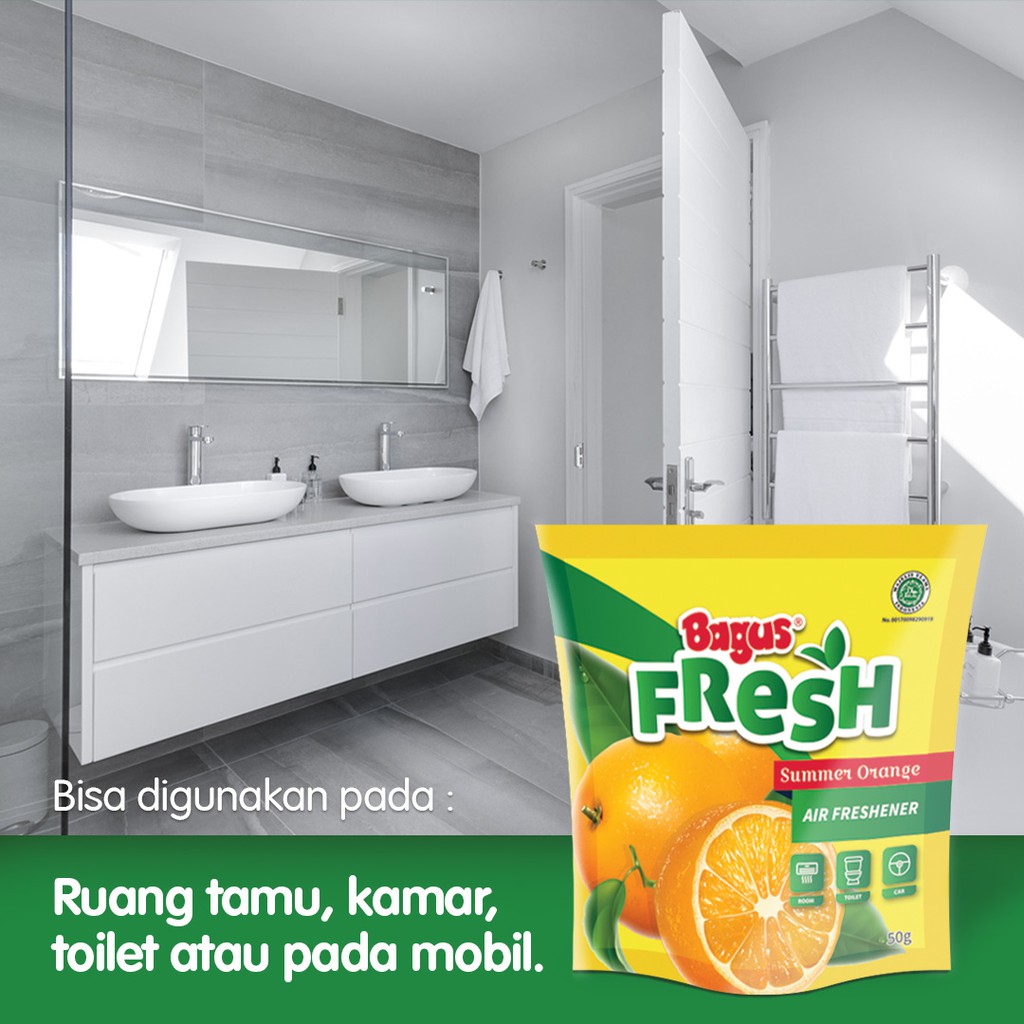Bagus FRESH Air Freshener Pouch 50g Summer Orange Pewangi Pengharum Ruangan W-21523
