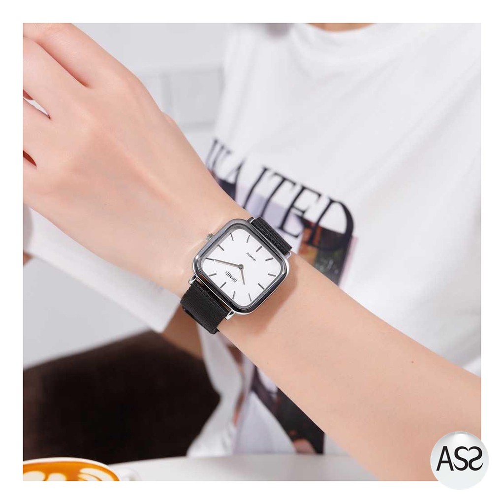 ASS Shop - SKMEI Jam Tangan Analog Wanita Strap Nylon - 1555