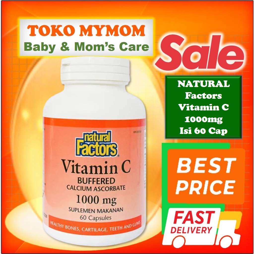 [BPOM] Natural Factors Vitamin C 1000mg Isi 60 Tablet / Natural Factor Vitamin C / Nutriwell / MY MOM