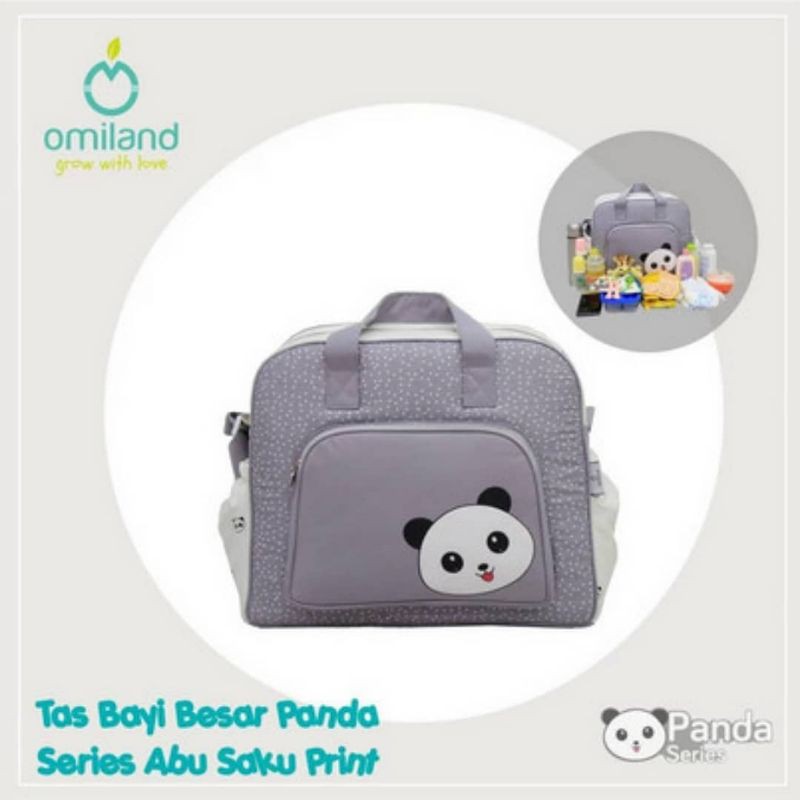 Omiland Tas Bayi Besar Panda / Diaper bag / Tas Perlengkapan Bayi