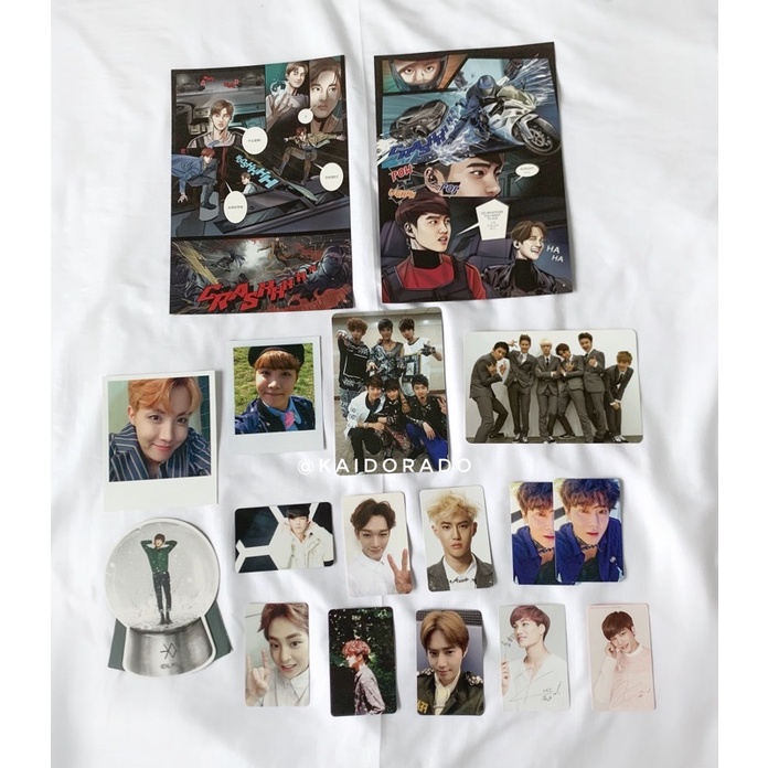 [OFFICIAL] pc EXO / BTS (J-hope) photocard suho/baekhyun/chanyeol/xiumin/chen/lay/luhan