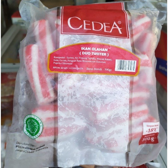 

Cedea Duo Twister ikan olahan kemasan 500gram