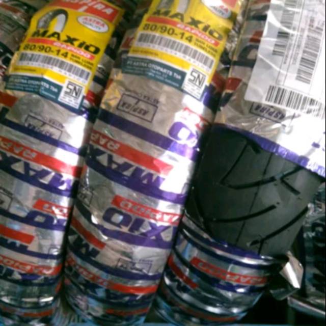 Ban tubeless depan/belakang Maxio Rapido/techno 80/90-14 for beat/vario/scoopy/mio/m3