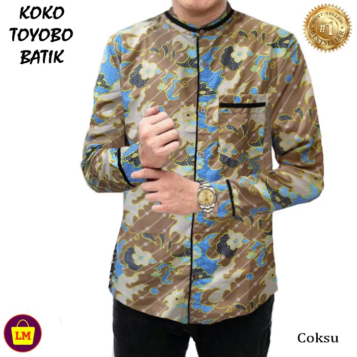 TERMURAH KEMEJA KOKO LENGAN PANJANG TOYOBO MICRO Baju Koko Pria M L XL XXL XXXL LMS 14747 14751 14755