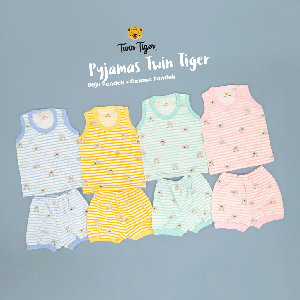 Twin Tiger Setelan Kutung Print Per 2 Pcs