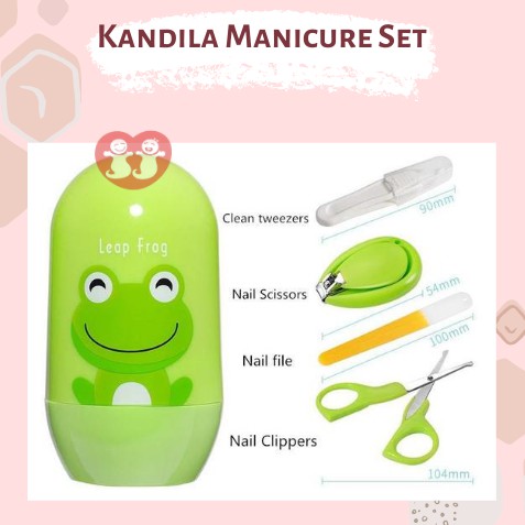 Kandila Nail Clipping Manicure Set / Gunting Kuku Bayi set 4 / Manicure Set Bayi / Gunting Kuku Bayi