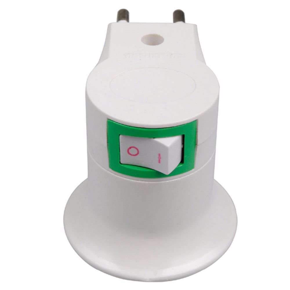 Fitting E27 Lampu Bohlam Portable EU Plug - OMLL59WH White