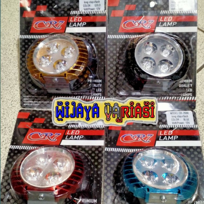 GROSIR  LAMPU LED TEMBAK SOROT 4 MATA LED CR7