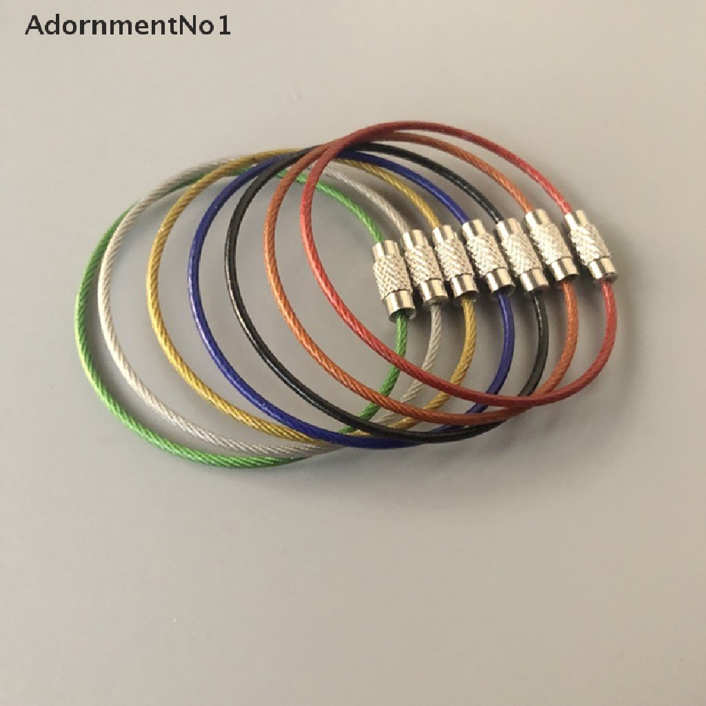 (AdornmentNo1) 10pcs Gantungan Kunci Carabiner Bahan Stainless Steel Untuk Outdoor