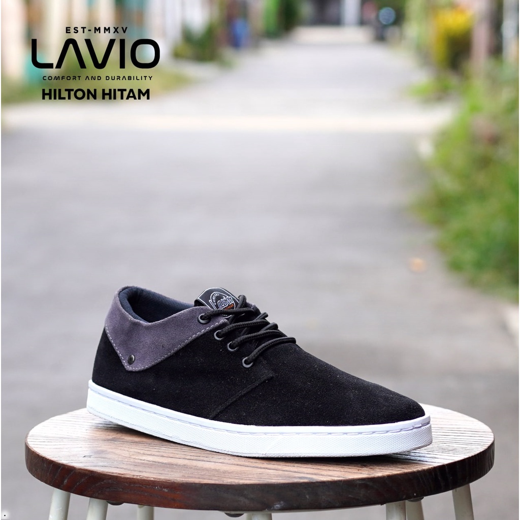 Sepatu Casual kantoran Pria Lavio Hilton Warna Hitam - Coklat - Nevy - Mocca-2