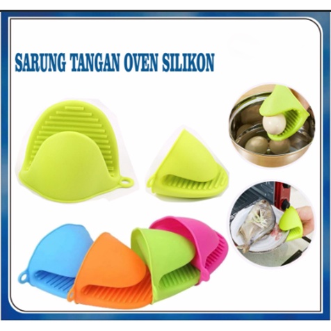 Sarung Tangan Oven Silikon Mini Tahan Panas Sepasang / Sarung Tangan Mini Anti Panas Silicone Mini ISI 1PCS / 2Pcs