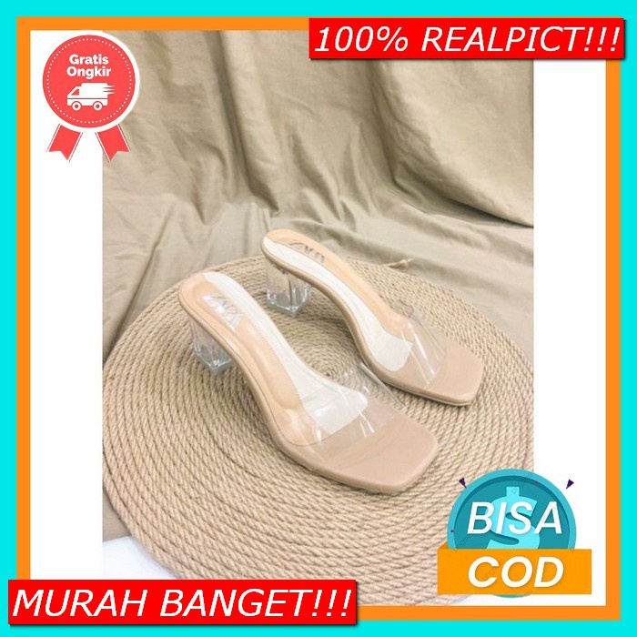 Sandal High Hells Wanita Import Sandal Hak Kaca Wanita Sandal Kelsey 3265-1 K Hils Kekinian Import S
