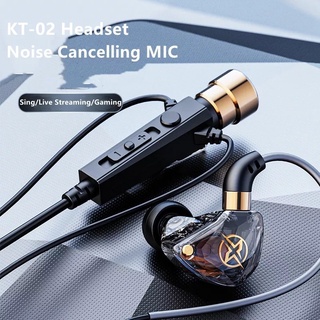 HD Mic KT-02 Bass Headset For Gaming Live Stream Sing Recording Smule