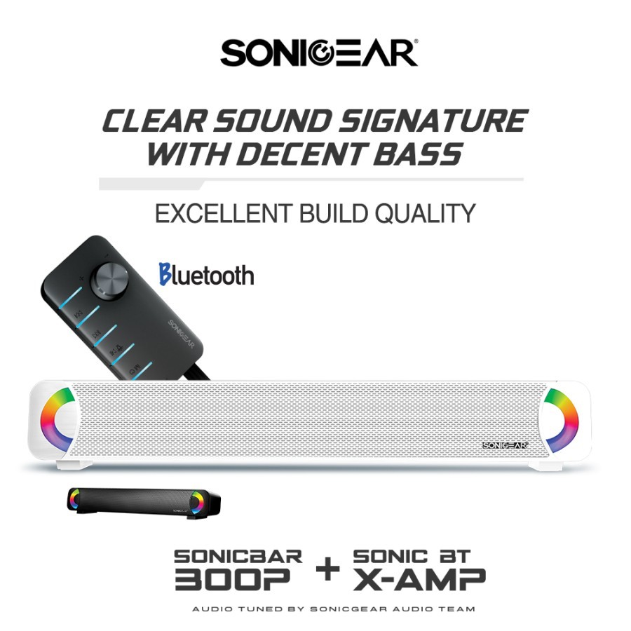 SonicGear 300P Powerful SoundBar Speakers Bluetooth Brilliant Light