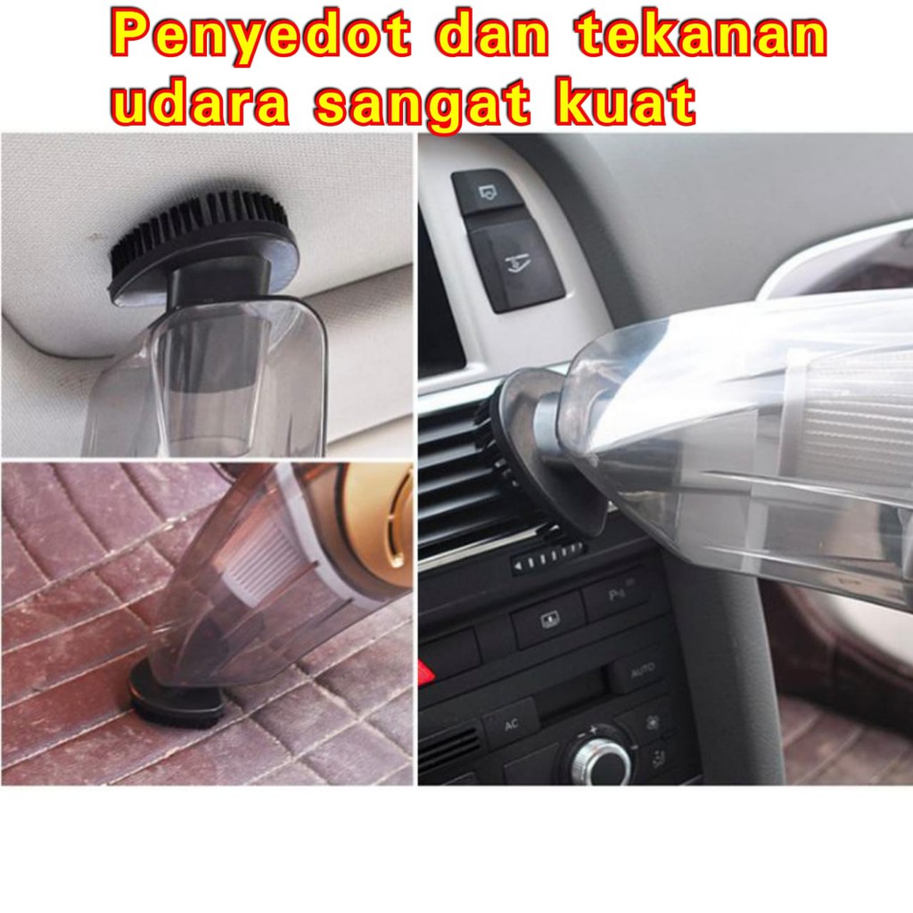 Vacuum Cleaner Mobil &amp; Car Air Compressor / 12v - 120W / 4in1 Vacum Car Multi fungsi mobil