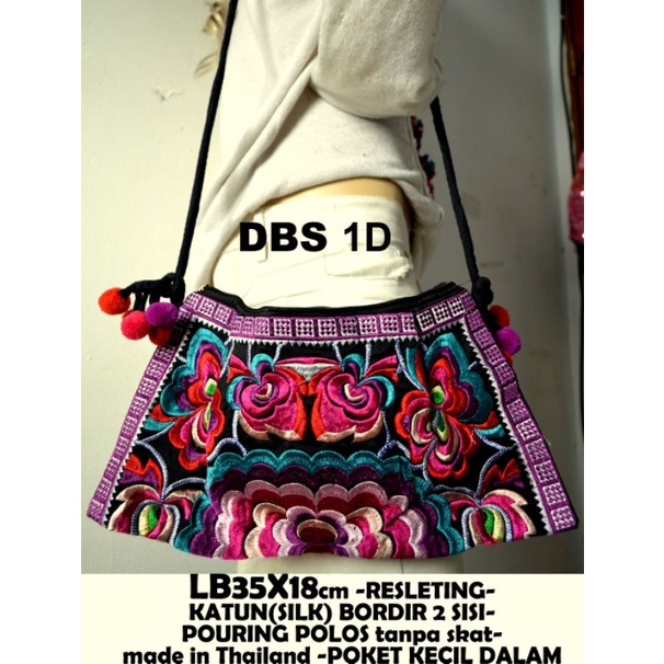 tas bordiran import/tas thailand/tas slempang bordir
