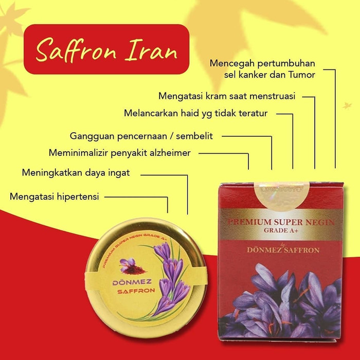 

Best Seller - Saffron Turky Safron Premium Penangkal Covid 19 Grade A Original 1 Gr