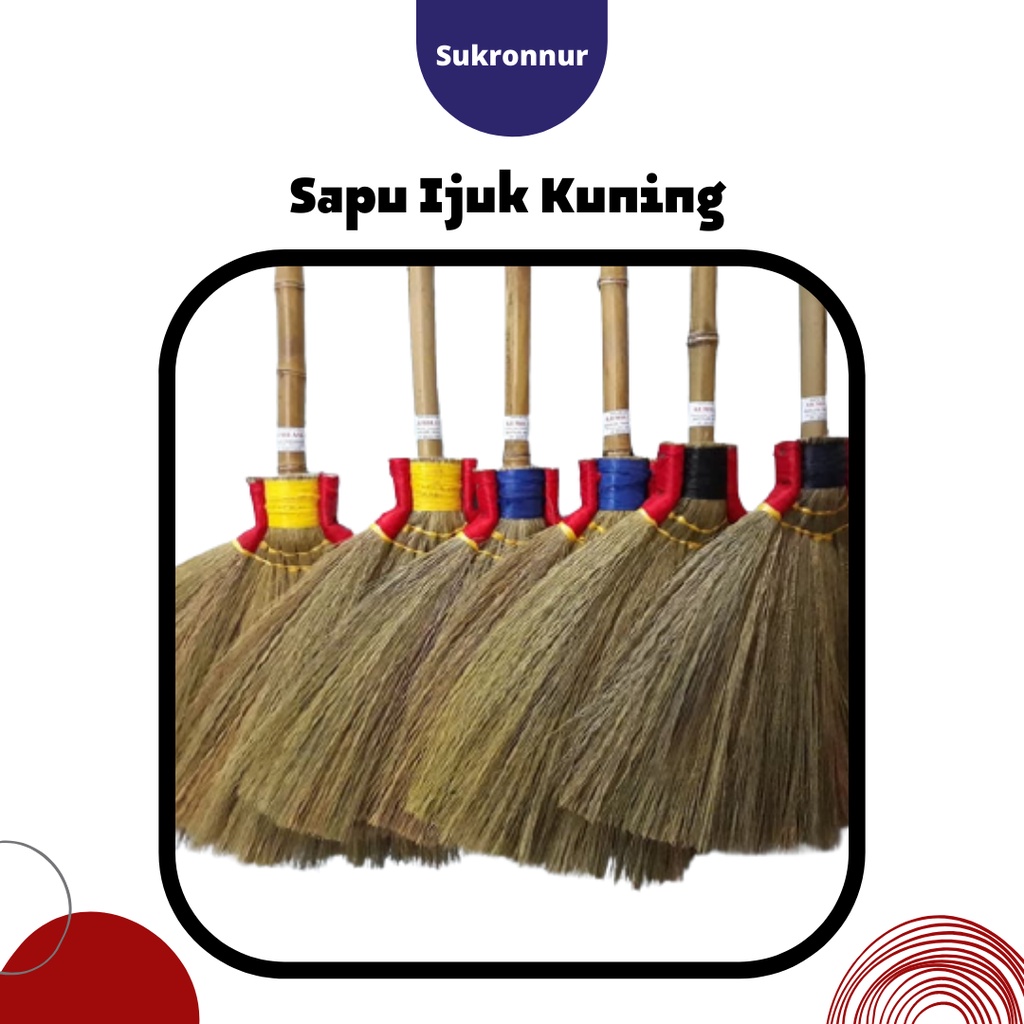 Sapu Lantai Ijuk Rayung Premium Muntilan, Tipe Ceblok