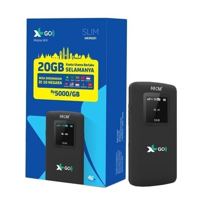 Mifi Modem Wifi 4G XL Go Movimax MV003 Free 60Gb 60Hari BEST SELLER - Hitam