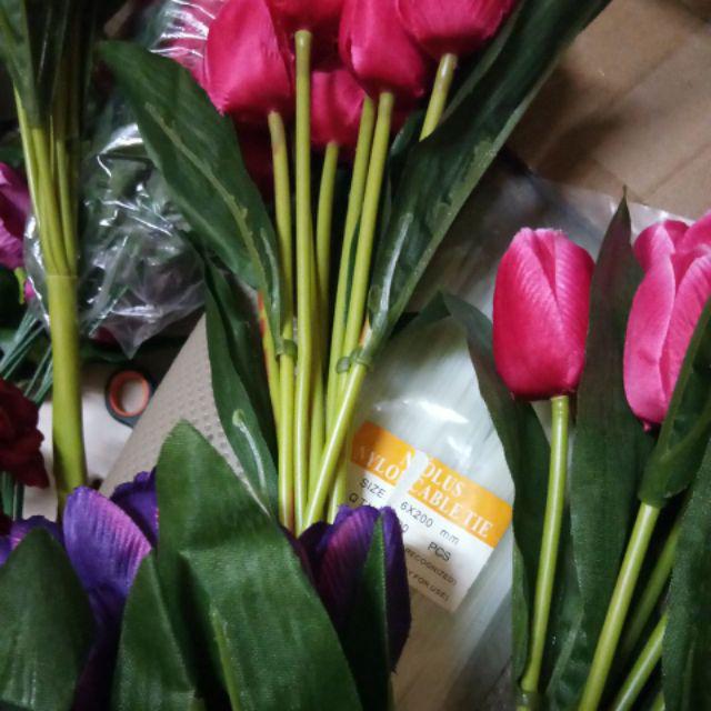 Bunga Tulip (bt0940)-bunga Meja - Bunga Hias - Bunga Dekor