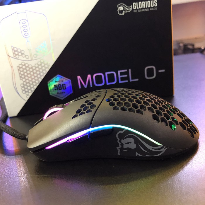 Glorious Model O Minus Matte Black Gaming Mouse Shopee Indonesia