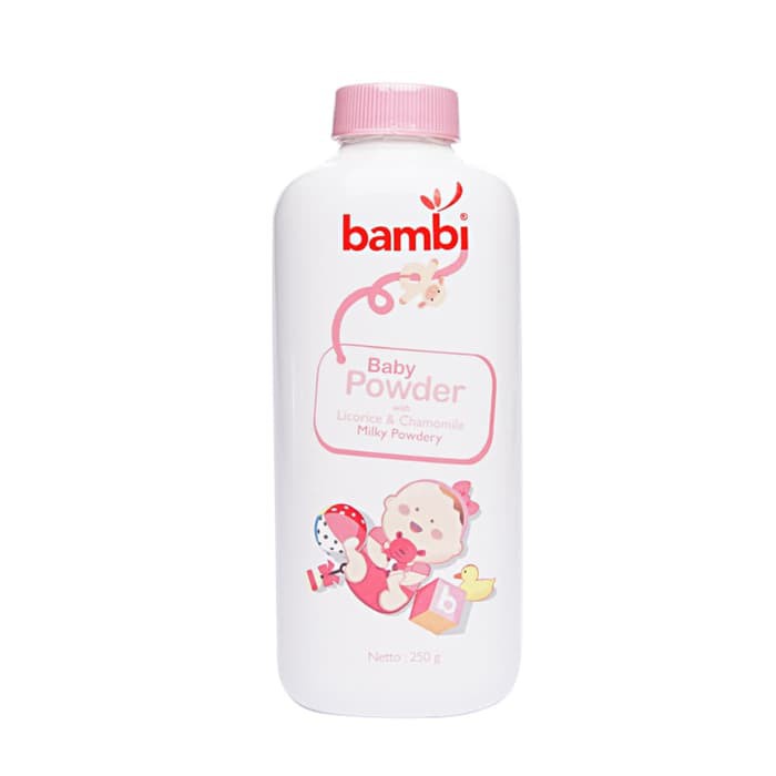 BAMBI Baby Powder 100gr Pink and Blue / Bedak Bubuk / Bedak Tabur Anak