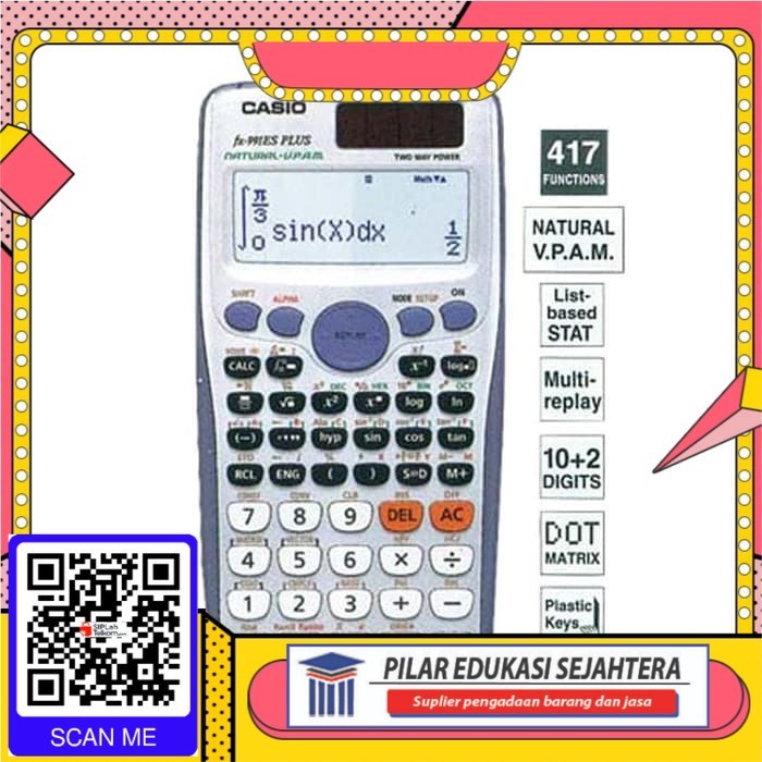 

CASIO FX-991 ES PLUS SCIENTIFIC CALCULATOR | SAINS KALKULATOR