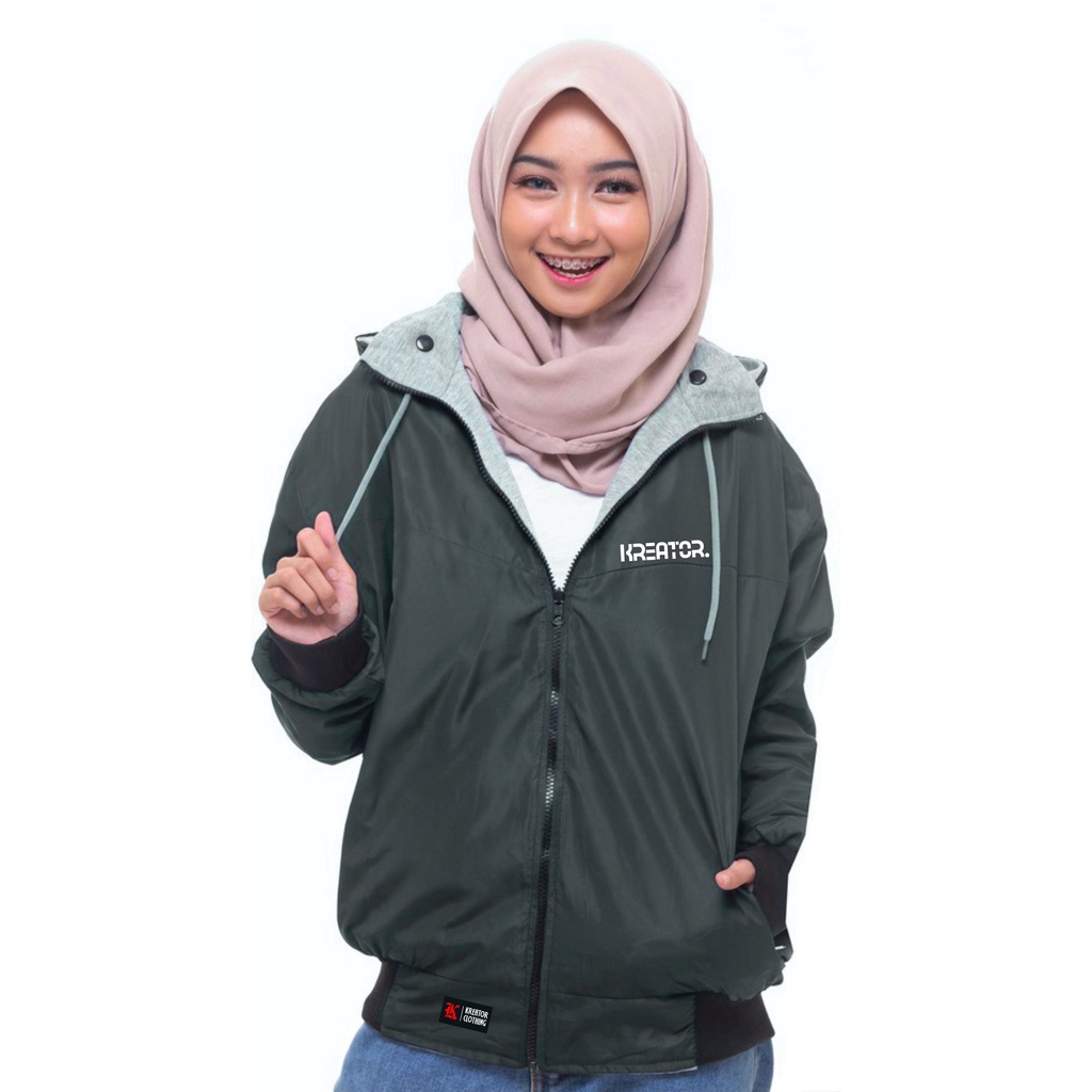 Sweater Hoodie Wanita Proklamasi Oversize Bahan Fleece Tebal Terbaru