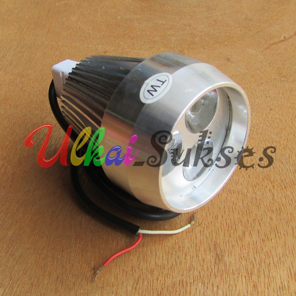 Lampu Tembak Motor l Variasi Aksesoris Lampu Tembak Fokus Super Terang Luxeon 3 LED 24V Diameter 3cm Universal Murah