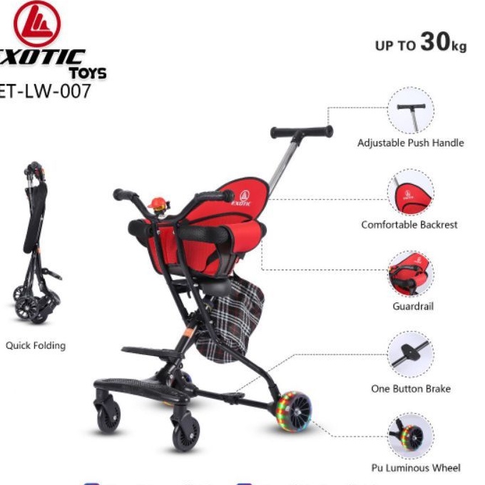 STROLLER BABY KERETA DORONG MAGIC STROLLER SPACE BABY EXOTIC ET LW 007 / LW011 / LW 011