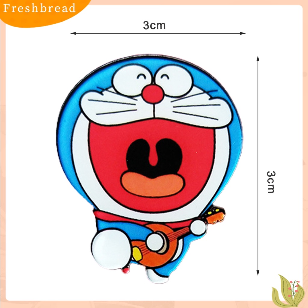 Terlaris 5Pcs Collar Badge Cartoon Character Decorative Plastic Japanese Anime Doraemon Brooch Badge for Party