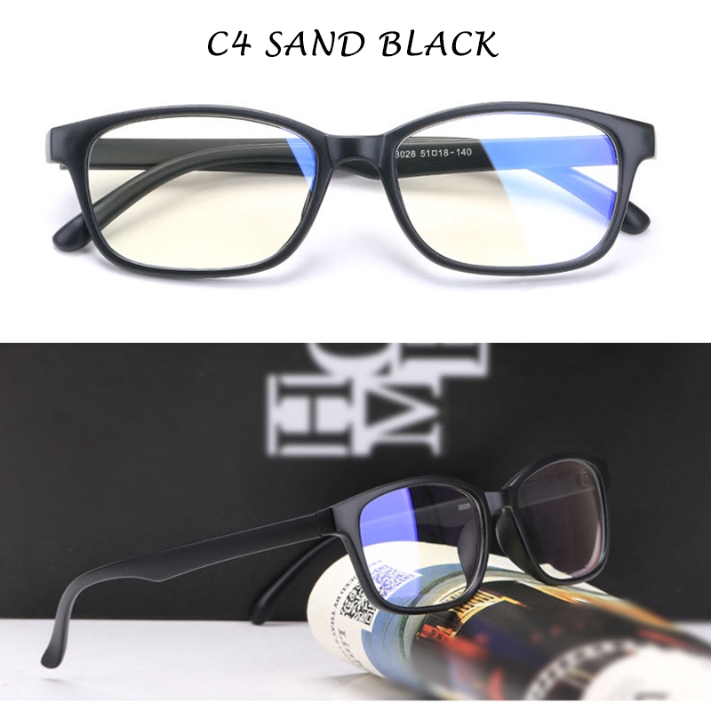 (YUZHU) Bayar di Tempat Korean Fashion Anti Blue Kacamata Wanita/Pria Anti Radiasi Eyeglasses