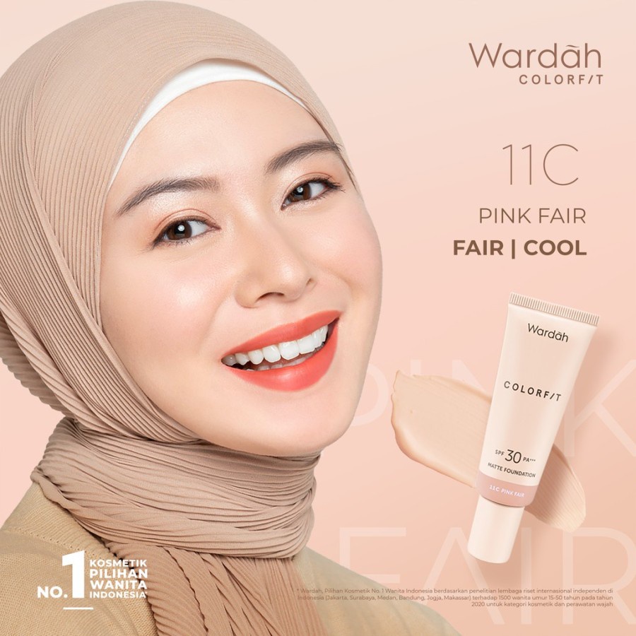 WARDAH COLORFIT MATTE FOUNDATION SPF30 PA+++ | Foundation 25ML