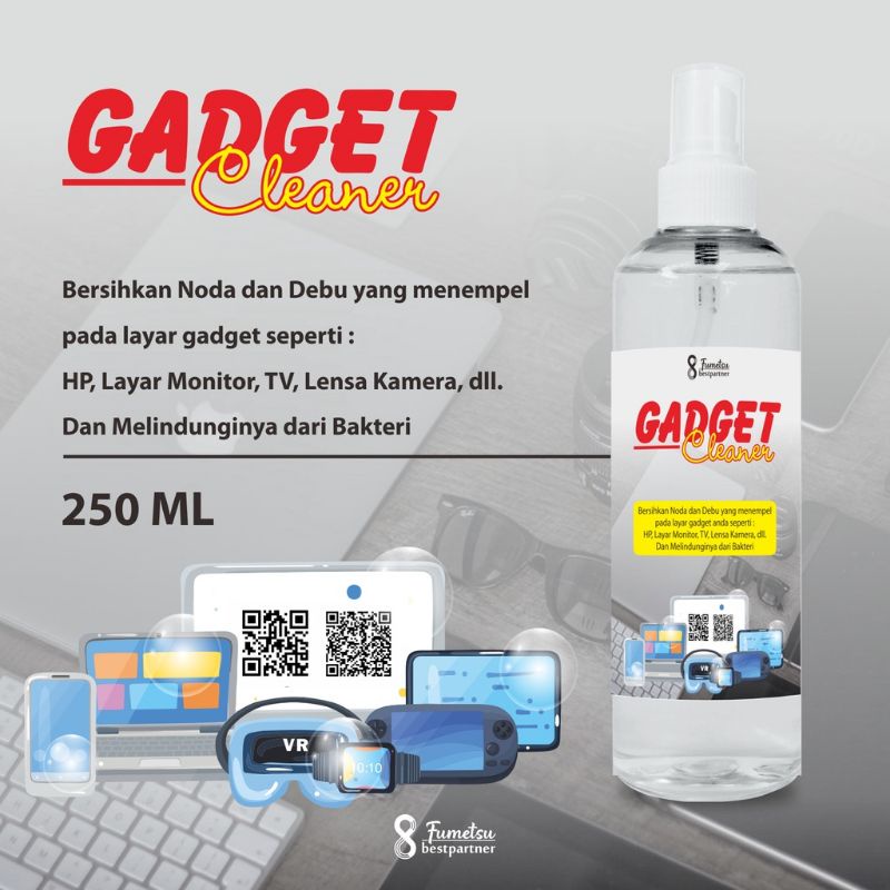 Gadget Cleaner/Cairan Pembersih Layar Gadget ,Monitor,Telivisi dan lain lain Kemasan Spray 250 ml