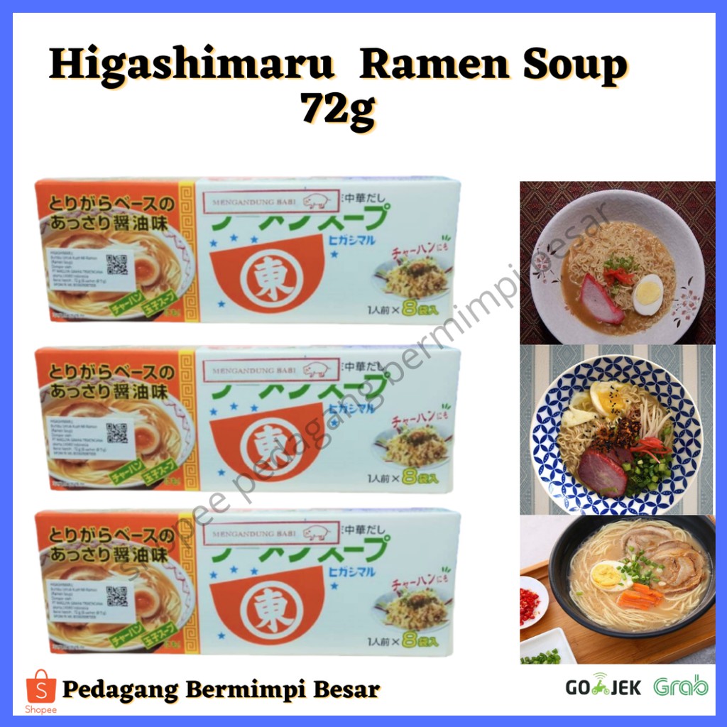 

Higashimaru Ramen Soup 72g/ Bumbu Kuah Ramen non halal/ Bumbu Ramen